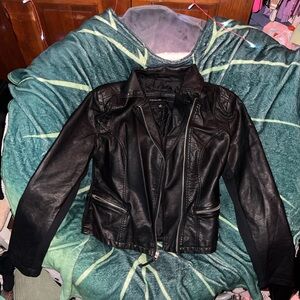 Andrew Marc Women's Classic Black Leather Jacket